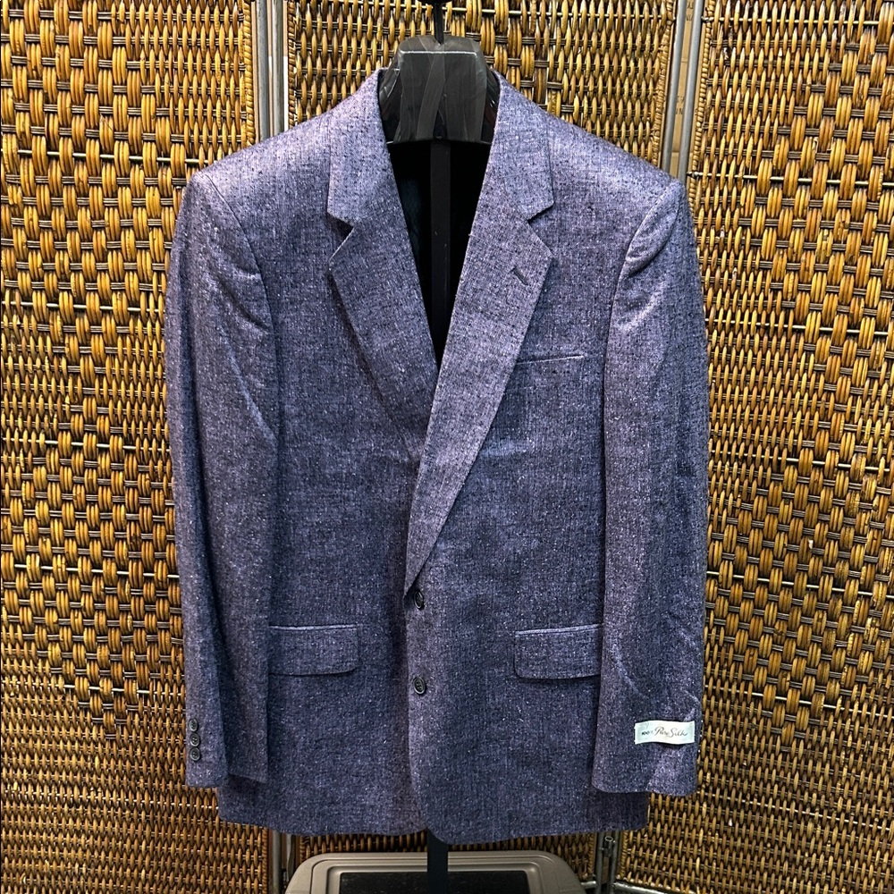 8943 Bacharach Suit Coat 42R NWT 100% Silk Made in Korea